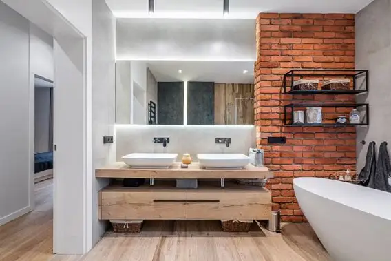 Elkamino Dom project - brick interior